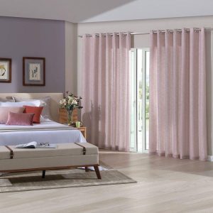 Cortina Bella Janela 300×230 cm Duo Glam Bali Com Forro Corta Luz Rosa | Cortina Para Sala Cortina Bella Janela Cortina Bella Janela