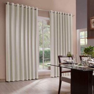 Cortina Donna 400x250cm Vitalle Plano Blackout Marfim | Cortina Para Quarto Casal Cortina Blecaute Cortina Blecaute