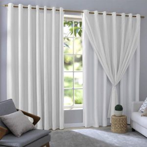 Cortina Donna MC 400×260 cm Bruna Branco | Cortina Para Sala Cortina Para Quarto Cortina Para Quarto