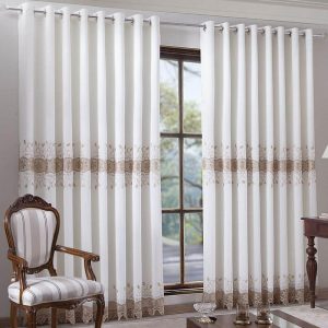 Cortina Donna MC 400×260 cm Dalila Marfim e Dourado | Cortina Para Quarto Cortina Para Quarto Cortina Para Quarto