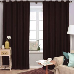 Cortina Donna Sultan 300×250 cm Granitê Chocolate | Cortina Para Varão Cortina Para Quarto Cortina Para Quarto