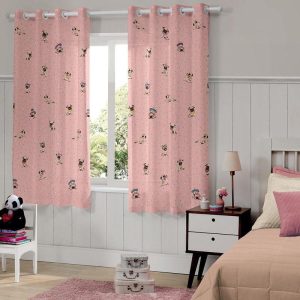 Cortina Infantil Bella Janela 260×170 cm Blackout Colorê Pug | Cortina Infantil Cortina Infantil Cortina Infantil