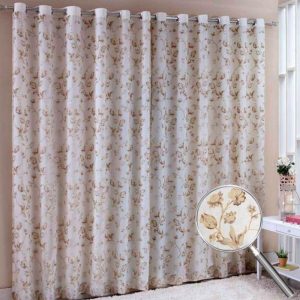 Cortina para Varão Sultan 300×250 cm Naturalle Fashion Devorê Marfim | Cortina Para Quarto Cortina Para Quarto Cortina Para Quarto